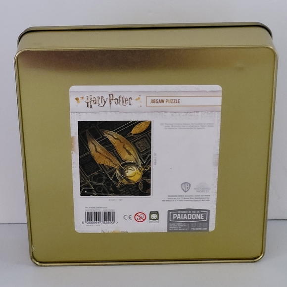 New Wizarding World Harry Potter Gold Quidditch Snitch 550 pcs Jigsaw Puzzle Tin - Picture 5 of 5